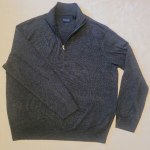 Men blue Dockers 1/4 zip pullover XL